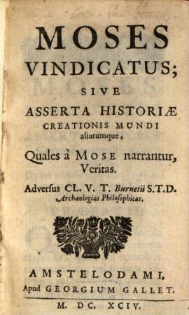 Moses vindicatus ...