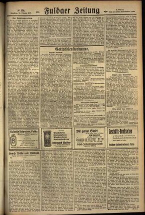 Zweite Ausgabe vom Samstag, den 15. Oktober 1927.