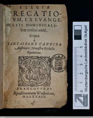 Elegiae Precationvm, Ex Evangeliis Dominicalibus totius anni