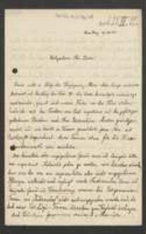 Brief von Georg Fischer an Unbekannt