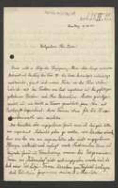 Brief von Georg Fischer an Unbekannt