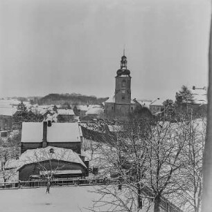 Vogelhochzeit I : Ostro. Ortsansicht. Winteraufnahme