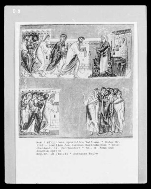 Codex Gr. 1162 - Homilien des Jakobos Kokinobaphos — Anna und Joachim opfern, Folio fol. 8