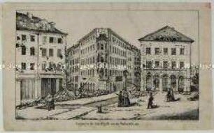 Eingang in die Scheffelgasse von der Wallstraße aus