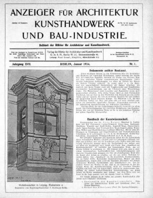 Nr. 1, Januar 1914