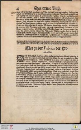 Was zu der Fabrica der Orgeln gehoeret