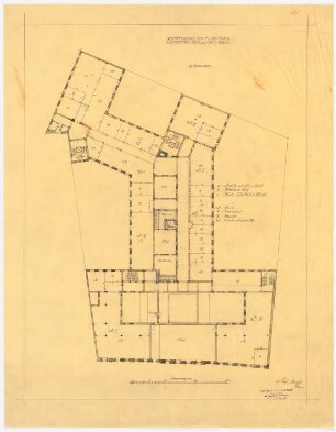 AEG-Hauptverwaltungsgebäude, Berlin: Grundriss 3.OG, 1:200