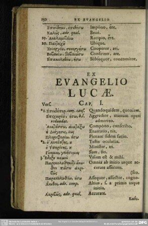 Ex Evangelio Lucae