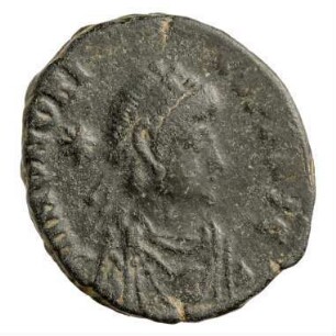 Münze, Aes 4, 406 - 408 n. Chr.