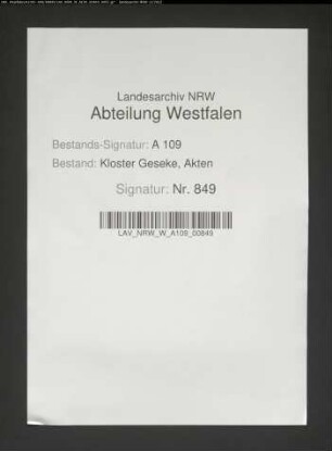 Rechnung des Kammeramtes.