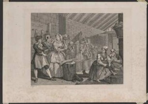 The Harlot's Progress, Blatt 4: Beim Hanfklopfen in Bridewill