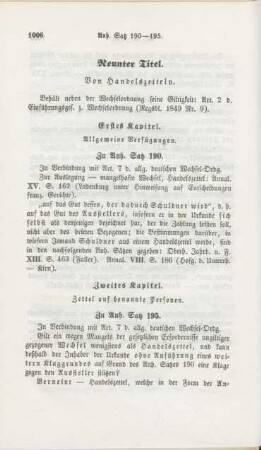 Neunter Titel. Von Handelszetteln