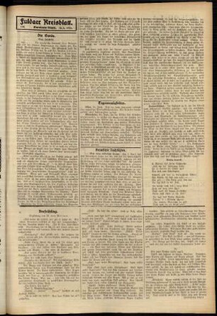 Zweite Ausgabe vom Mittwoch, den 18. Juni 1913.
