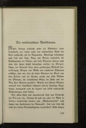 Die norddeutschen Waldbäume.