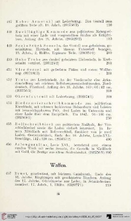 Waffen (Nr. 457-472)