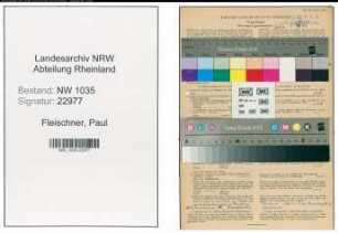 Entnazifizierung Paul Fleischner , geb. 26.07.1920 (Kaufmaennischer Angestellter)
