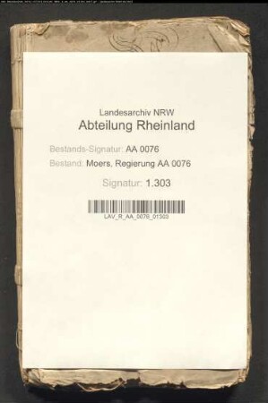 Kurkölnische Kellnerei Rheinberg gegen Daubenspeck am Hülsdonk wegen Zehntentrichtung I