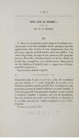 Note sur les nombre e.