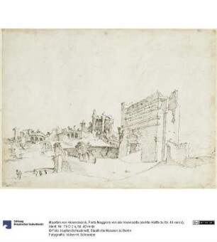 Porta Maggiore von der Innenseite (rechte Hälfte zu fol. 49 verso)