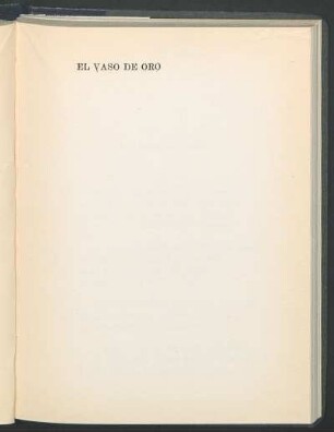 El vaso de oro