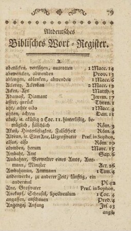 Altdeutsches Biblisches Wort-Register