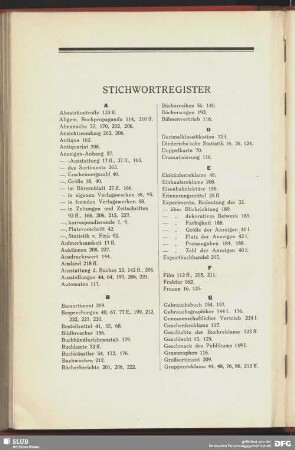 Stichwortregister