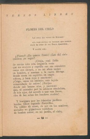 Flores del cielo
