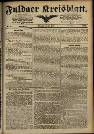 Ausgabe vom Montag, den 25. Juli 1910.