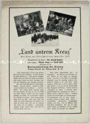 Filmprogramm zu dem deutschen Dokumentarfilm "Land unterm Kreuz"