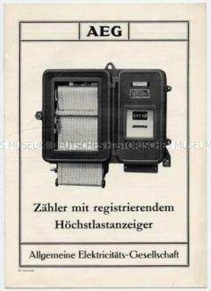 Zähler mit registrierendem Höchstlastanzeiger