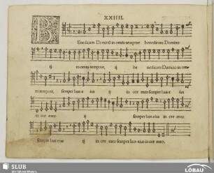 XXIIII. Benedicam Dominum in omni tempore