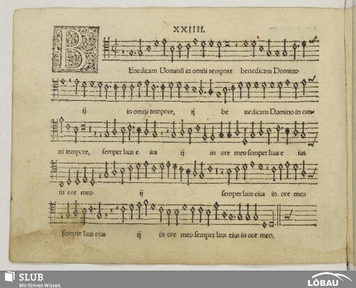 XXIIII. Benedicam Dominum in omni tempore