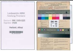 Entnazifizierung Alfred Herbold , geb. 04.12.1912 (Baecker)