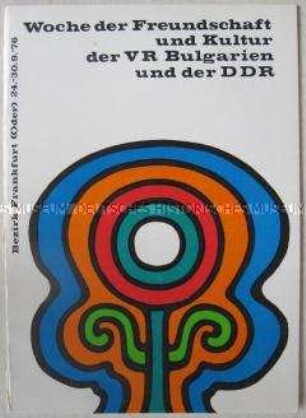 Veranstaltungsprogramm zur Woche der Freundschaft und Kultur Bulgarien-DDR