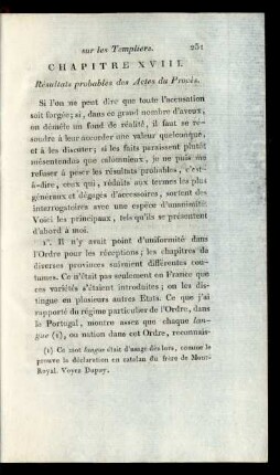 Chapitre XVIII. Résultats probables des Actes du Procès.