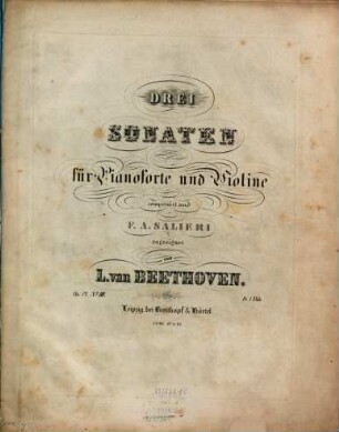 <drei Sonaten für Pianoforte und Violine : op. 12, 3
