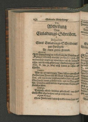 VII. Abtheilung