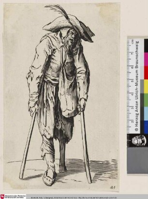 [Der Stelzfuß; Le mendiant à la jambe de bois]