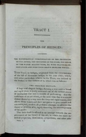 Tract I - IX. the Principles of Bridges. History and Practice of Iron Bridges.
