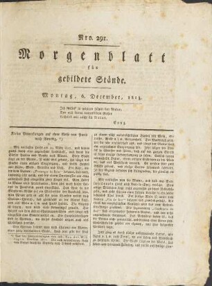 1813: Nro. 291