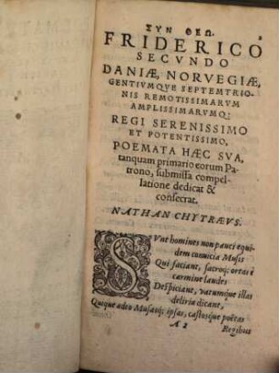 Poematum Nathanis Chytraei Praeter Sacra Omnium Libri Septendecim