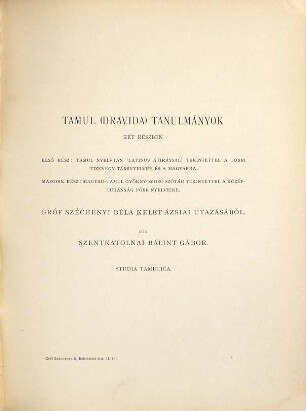 Gróf Széchenyi Béla keletázsiai utjának tudományos eredménye : 1877 - 1880, 2