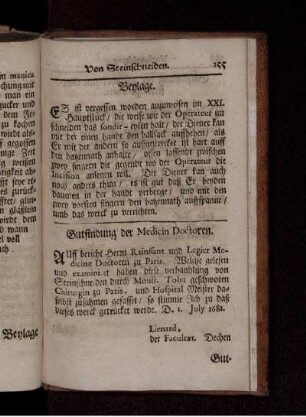 Gutfindung der Medicin Doctoren