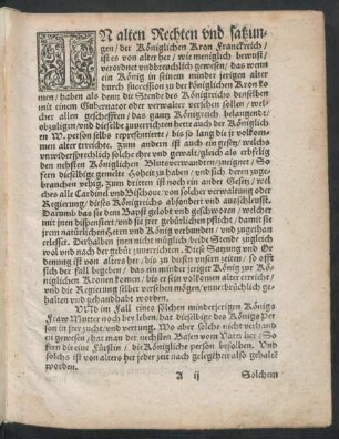 In alten Rechten und satzungen/ der Königlichen Kron Franckreich ...