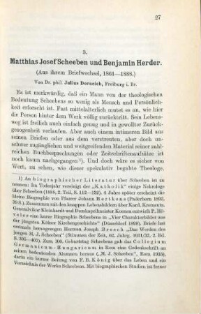 27-68 Matthias Josef Scheeben und Benjamin Herder