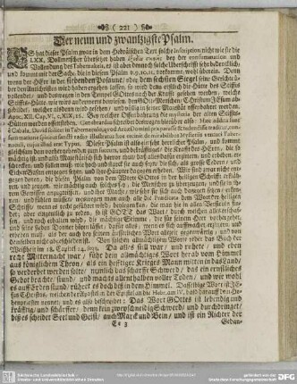 Der neun und zwantzigste Psalm