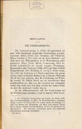 Die Accente in Otfrids Evangelienbuch : eine metrische Untersuchung