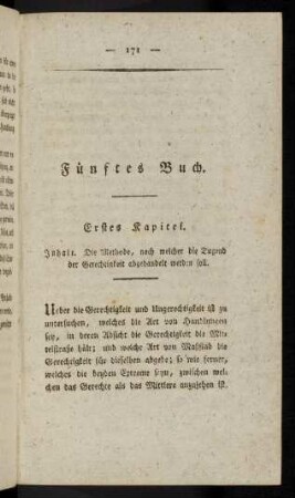 171-174, Erstes Kapitel