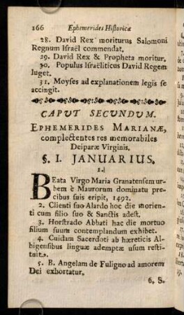 166-195, Caput II