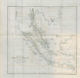 Map of the straits of Malacca